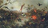 Tropical Landscape with Ten Hummingbirds 1870 by Martin Johnson Heade